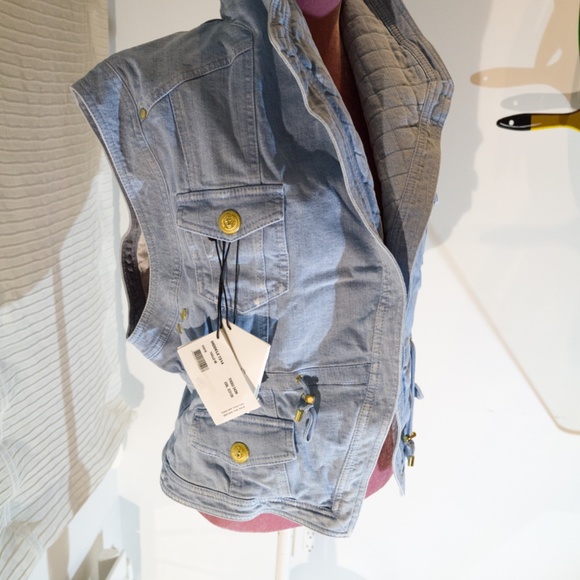 💯 Authentic Balmain Biker Vest - Picture 4 of 7